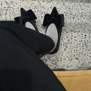 Big Ribbon Flat Shoes