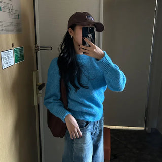 Wool round knit