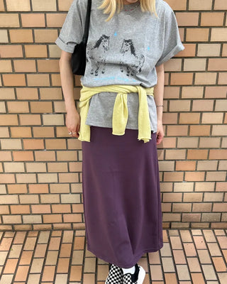 Double Horse Print Half T-Shirt