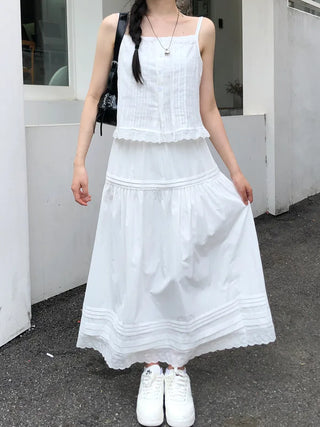 Ribbon sleeveless blouse