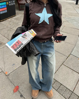 [3rd Re-release] (ORIGINAL) Star Patch Number Hoodie