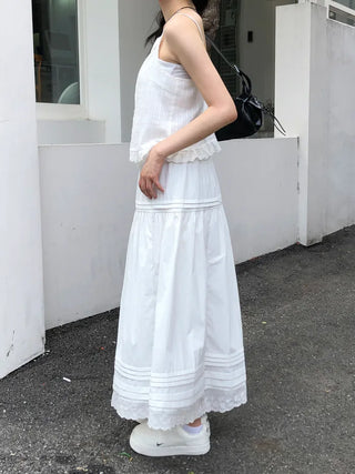 Ribbon sleeveless blouse