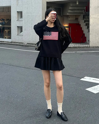 Mini tiered skirt
