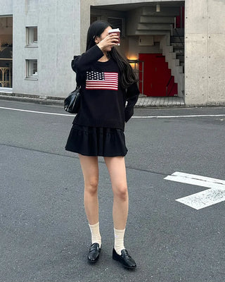 Mini tiered skirt