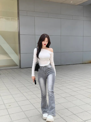 Slim Wash Bootcut Pants (2 colors)