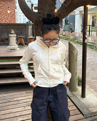 Graffiti Thermal Zip-Up Hoodie