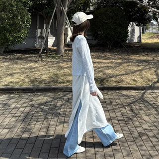 Mini floral pattern long sleeveless dress