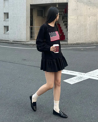 Mini tiered skirt