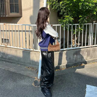 Leopard print tote bag