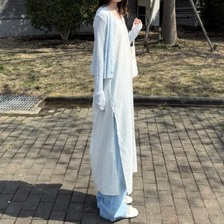 Mini floral pattern long sleeveless dress