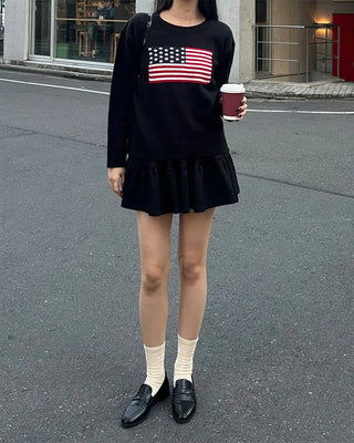 Mini tiered skirt