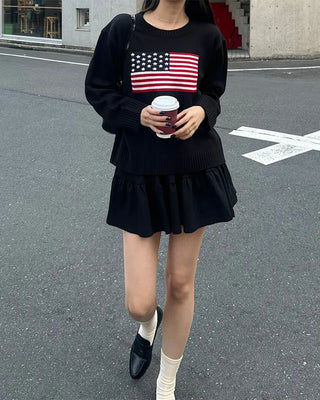Mini tiered skirt