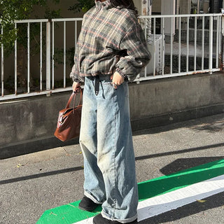 Reversible Stitch Check Jumper
