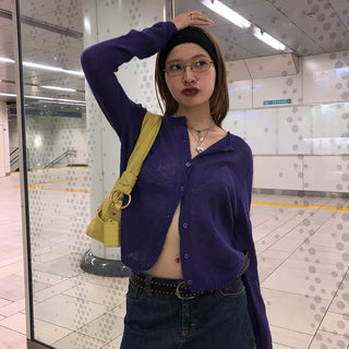 Colorful wool cardigan