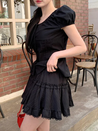 [Includes inner shorts] Frill tiered skirt