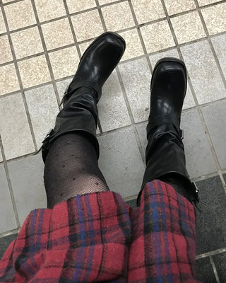 Polka dot sheer stockings