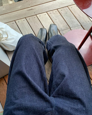 Square-toe simple loafers