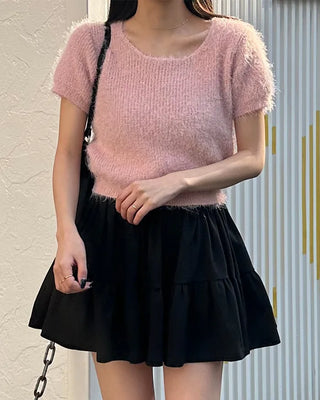 Mini tiered skirt