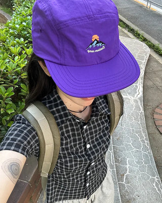 Slim-fit check short-sleeved shirt
