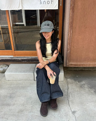 Wide Flare Rigid Denim Pants
