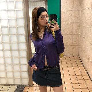 Colorful wool cardigan