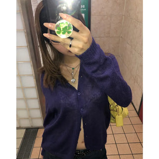 Colorful wool cardigan