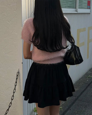 Mini tiered skirt
