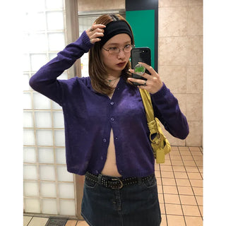 Colorful wool cardigan