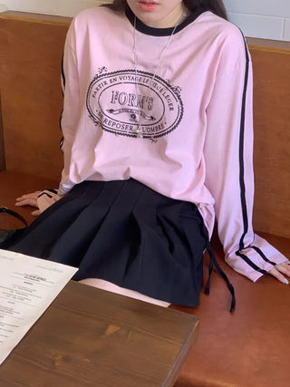 Ribbon pleated mini skirt pants (2c)