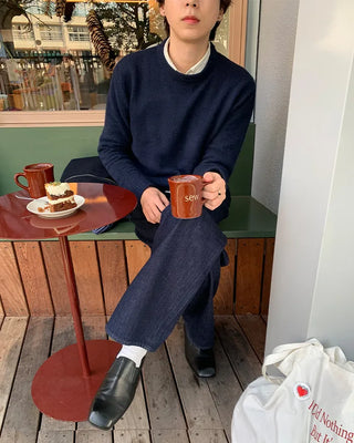 Square-toe simple loafers