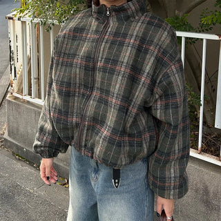 Reversible Stitch Check Jumper