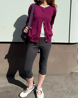 Polka Dot Capri Pants