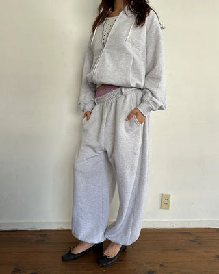 (ORIGINAL) Side-tuck Loose Fit Sweatpants (Fleece Lined)