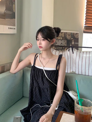 Polka Dot Strap Dress