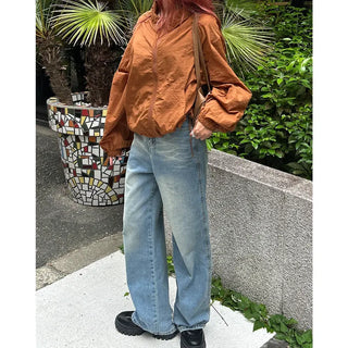 Colored windbreaker jacket
