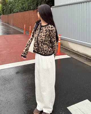 Leopard print cardigan