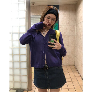 Colorful wool cardigan
