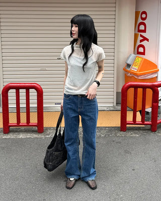 Polka Dot See-Through T-Shirt