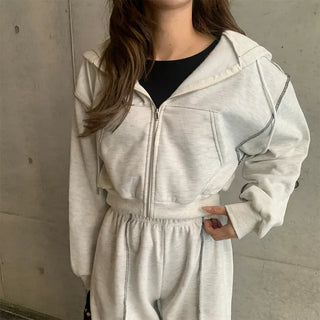 Stitch Point Hooded Set-up