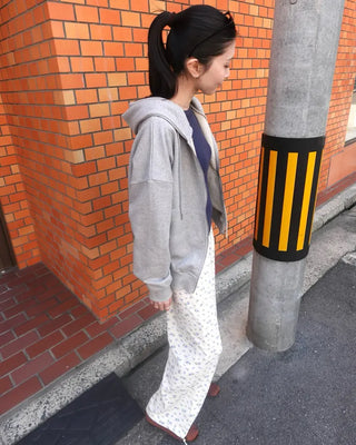 Floral Pattern Banding Pants