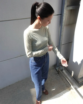 Flower Reglan Long-Sleeve T-Shirt