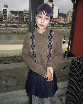 Simple pleated mini skirt