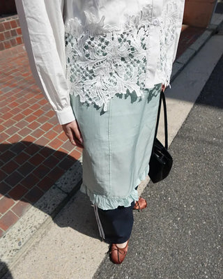 Layered ruffle skirt