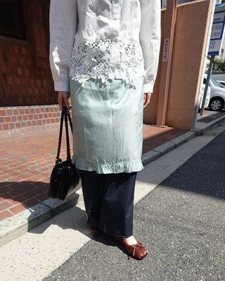 Layered ruffle skirt