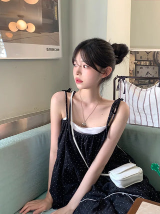 Polka Dot Strap Dress