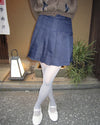 Simple pleated mini skirt
