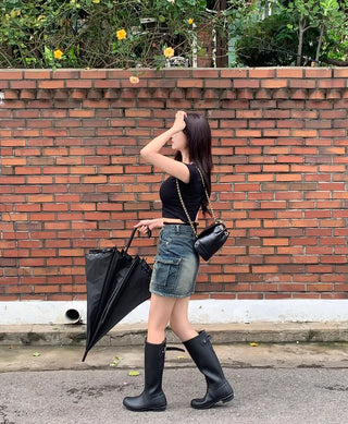 Pocket Vintage Cargo Skirt