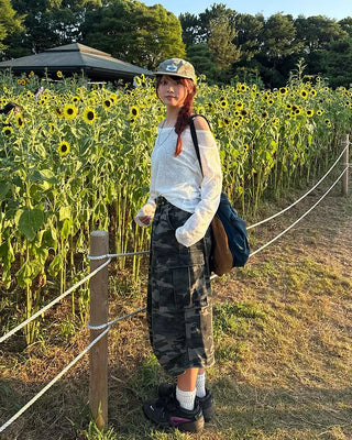 2-way loose sheer summer knit T-shirt