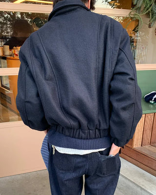 Colored zipper blouson jacket