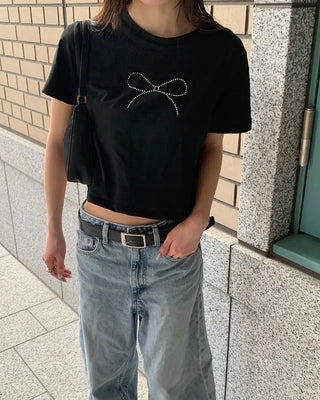 Ribbon Slim Fit T-Shirt